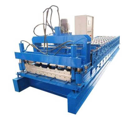 China Construction worksÂ   Russia Customized Metal Roofing Stainless Steel Tile Pressing Machine Color Steel Tile Forming Machine for sale