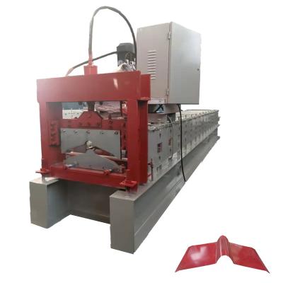 China Production Ridge Beams Aluminum Galvanized Steel Ridge Capping Making Machine Roof Sheet Roll Forming Machine for sale