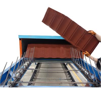 China Auotomatic Stone Coated Roof Tile Making Machine Fully Automatic Stone Roof Coating Machine for sale