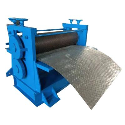 China Steel sheet machine metal plate embossing roller pattern embossing machine type embossing variety for sale