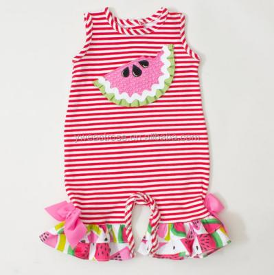 China 2018 Newly Made Watermelon Girl Romper 100% Cotton Wholesale Clothes for sale