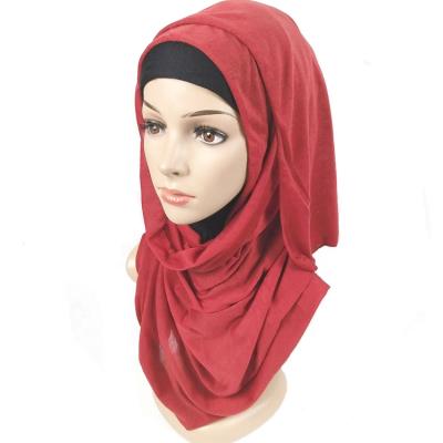 China Hot Selling Head Scarf Good Elasticity Headscarf Head Scarf Material Hijab Single Cotton Tank Top Head Scarf for sale