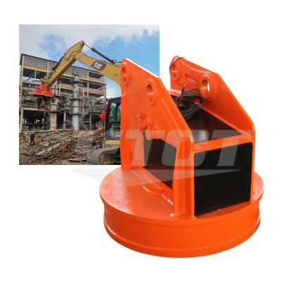 China Garment Shops YTCT High Strength Scrap Metal Lift Excavator Magnet For 6 To 35t Excavator for sale