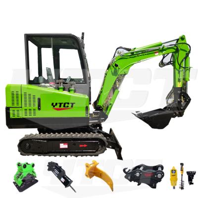 China Building Material Shops YTCT Hot Sales Multifunctional Hydraulic Mini Excavator Digger for sale