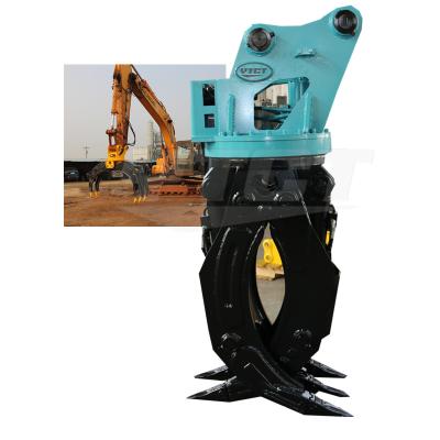 China YTCT Farms Hydraulic Grab Excavator 360 Degree Rotating Rock Grapple for sale