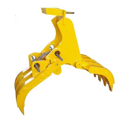 China Cultivates YTCT Hydraulic Mechanical Wood Grapple Stone Grabber for sale