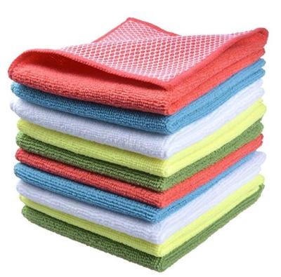 China Microfiber Towel Coconut Shell Washing Towel Ultrasonic Trimming Towel Viable Soft Lint Free Strong Water Absorbent Dish Cloth for sale