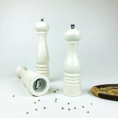 China Sustainable Hot Selling High Quality Stylish Kitchen Tools Wooden Manual Salt Grinder Pepper Mill for sale