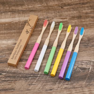 China Bruch Disposable Colorful Round Dismountable Head Handle Toothbrush Toothbrush Bamboo Toothbrush Toothbrush for sale