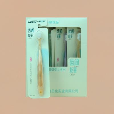 China Wholesale One Toothbrush Brush Youpin9911 (30Support/Box) Square Hole Soft-Bristle Disposable Toothbrush for sale