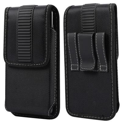 China 5.8-6.9 inch Oxford Cloth Case Shockproof Heavy Duty Rugged Case For iPhone 13 12 11 pro Max Samsung S22 Note 20 Belt Clip Waist Cover for sale