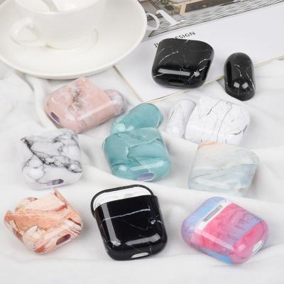 China For Wholesale Earphone For Airpod Headset Accessories Marble Pattern Hard PC Earphone Cover Cases For Apple Airpods 2 1 Case for sale