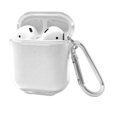 China Pro LOGO Anti-knock Custom Case Cover For AirPods With Key Chain, Full Protective Soft TPU Stand Skin Cover For Apple AirPods 1/2 for sale