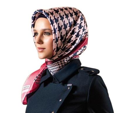 China Wholesale Custom High Quality Islamic Women Hijab Bandana Scarf New Mix Satin Muslim Head Scarf Viscous Head Scarf for sale