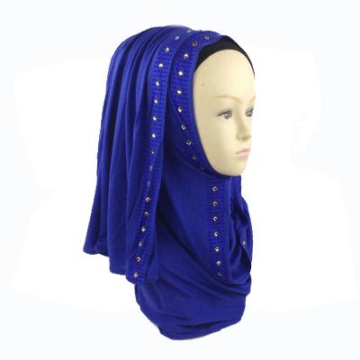 China Best Selling Hot Selling Quality Arabic Squishy Solid Color Muslim Hijab Fashion Scarf Shawl for sale