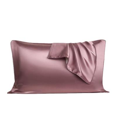 China Durable Super Soft And Breathable Silk Pillow Case With Luxury Silky Zipper Pillow Case for sale