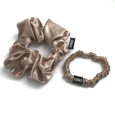 China Wear Set Solid Silk Hair Scrunchies Accessories Fashion Elastic Hair Scrunchies Luxury Silk Scrunchies for sale