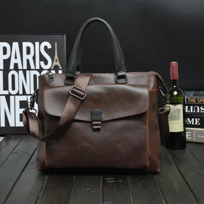 China Laptop Bag For Business In Waterproof Laptop Tote Bag For Work Travel PU Laptop Briefcase Men Briefcase Handbag Men Business Leather Multifunction Briefcase for sale