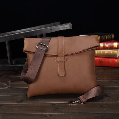 China Laptop Bag For Business Crazy Horse PU Leather Cross - Shoulder Bag Male Leather Messenger Men's Casual Shoulder Bag Men's Briefcase Body Bags for sale