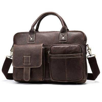 China Laptop Bag For Business Men Leather Briefcase For 14