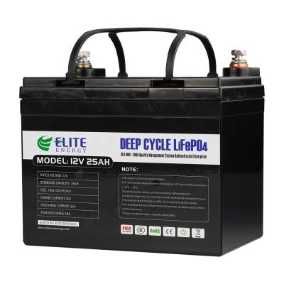 China OEM 25Ah Lithium Iron LFP 12V LiFePO4 Battery with Built In BMS for sale