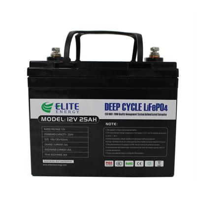 Chine Les ABS légers enferment le paquet 12V 25Ah Li Ion LiFePO4 de batterie au lithium à vendre