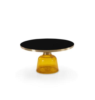 China Modern Style New Design Coffee Table Set Coffee Table Set Basic Black Tempered Glass Top Colored Gold Coffee Table for sale