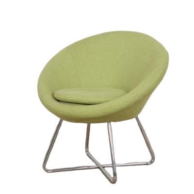 China Factory wholesale side chair steel green fabric upholstered living room accent nordic chair for sale