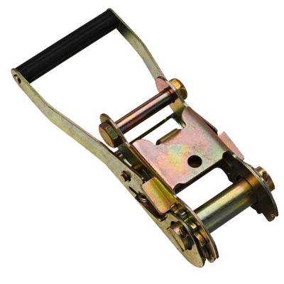 China 2 Inch Ratchet Tie Downs 5000KGS DIFFERENT Cargo Control Ratchet With Long Black Plastic Handle Steel Ratchet Buckle for sale