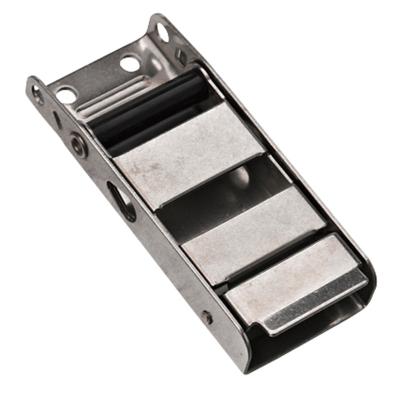 China Cargo Control Factory Price 65mm Custom Standard Cargo Check Stainless Steel Above Center Buckle for sale