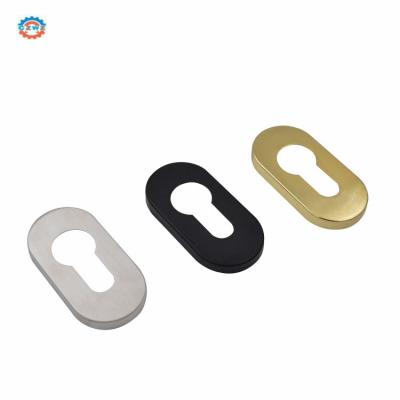 China Steel Metal Stamping Parts Powder Coating Stainless Steel Lock Cylinder Cover Door Lock Accessories for sale