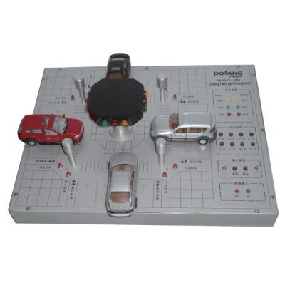 China Students Understanding Lab PLC Control Traffic Light Trainer Crossing Traffic Light PLC Educational Training Kit for sale