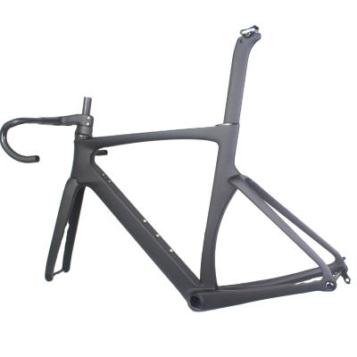 China Road Bikes Winowsports Full Carbon Fiber Road Frame UD Matte Through Axle 12x 142mm Bicycle Frameset 2 Colors for sale