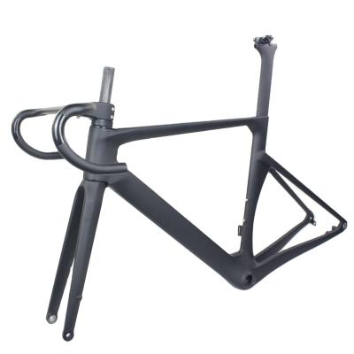 China Road Bikes Winowsports 5 Class Full Carbon Fiber Road Frame UD Matte Through Axle 12x 142mm Bicycle Frameset for sale