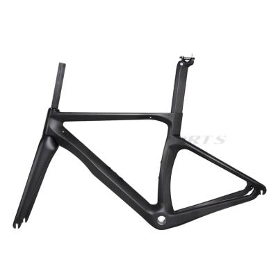 China Road bikes carbon fiber bike frameset bicycle frameset carbon road aero frame racing frameset made in china T1100 road bike frame for sale