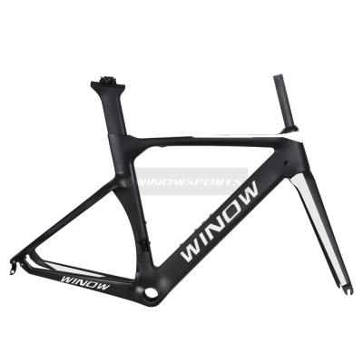 China Road bikes new carbon road frame carbon fiber road cycling racing bicycle aerial frameset for sale