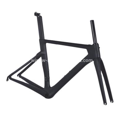 China Road Bikes New Arrival 2017 Design Road Air Bike Frameset UD Weave T800 Carbon Fiber Road Air Bike Fram 700C for sale