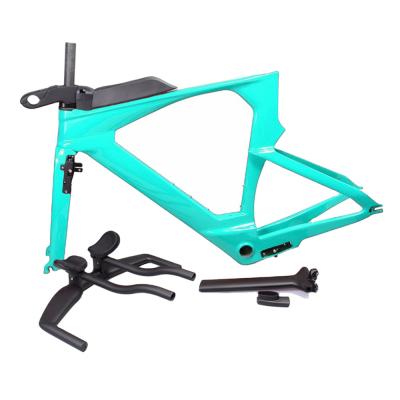 China Road Bicycles Times Bicycle Frame Trial Carbon Racing TT Bike Frameset TT Carbon Frameset With Hidden Brakes Size 48/51/54cm for sale