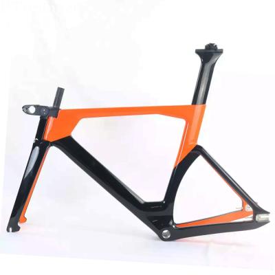 China Road Bikes Manufacturer Supply High Quality Fixed Gear Bicycle Frame 700C Road Bike Frame With Aluminum Alloy Stem Track Frame for sale