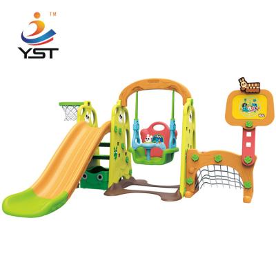 China Elephant Plastic Kids Swing Slide Improve Children Intelligence Oem Service for sale