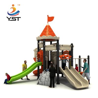 China Outdoor Galvanized Pipe Kids Playground Slide With SS304 Fasteners for sale