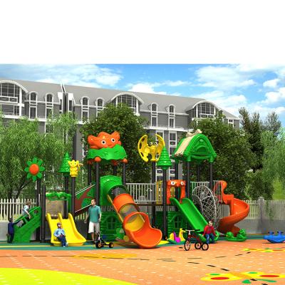 China Kids Plastic Slide Adventure Outdoor Playground Large Amusement Park for sale