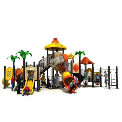 China Import LLDPE Outdoor Playground Slides Galvanized Steel Amusement Park Kids Plastic zu verkaufen