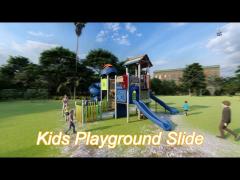 LLDPE 304 Stainless Kids Playground Slide Attractive Children