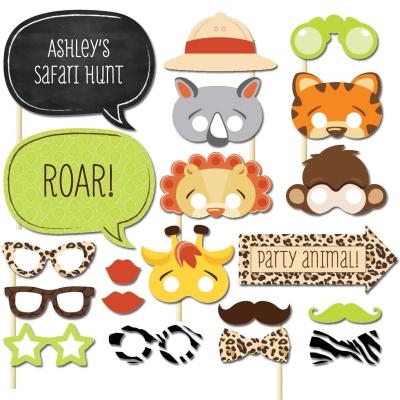 China 2023 Hot Selling Party Kids Jungle Animal Photo Props Jungle Animals Party Decoration For Kid Party for sale