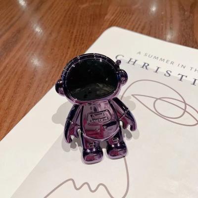 China Hot-selling Design Astronaut Deluxe Adjustable Space Stand Cute Cartoon Plating Stand Cell Phone Holder For All Phone Universal for sale