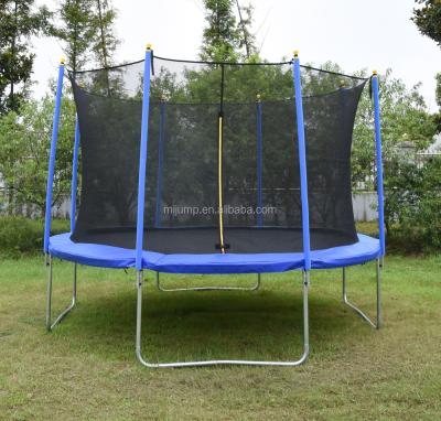 China 80-150 Kg Popular Size 12ft Trampoline Bed With Enclosure for sale