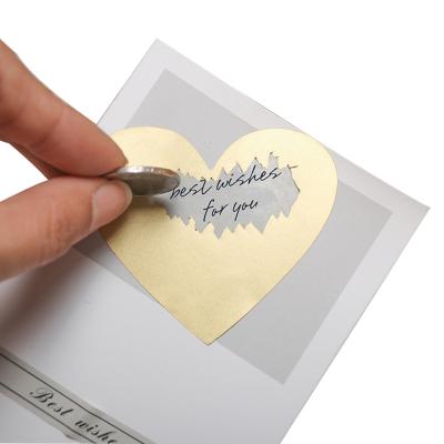 China Handmade Hot Selling Diy Creative Scratch Card Sticker Love Message Sticker Love Liner Card for sale