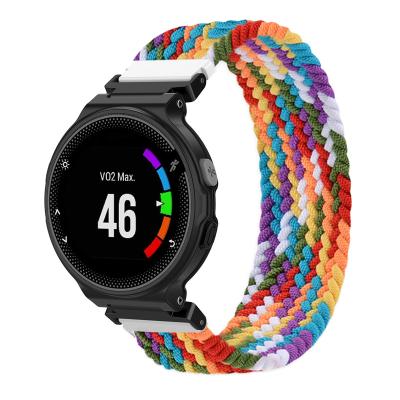 China Fabric Nylon Braided Strap For Garmin Forerunner 735XT 220 230 235 630 620 735 Approach S20 S5 S6 Band Solo Loop Smart Watch Strap for sale