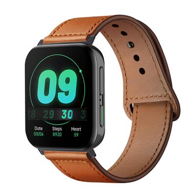 China Genuine Leather Leather Watch Strap For Oppo Smart Watch 46mm 41mm Strap Belt Replacement Watch Band Strap Accessories for sale